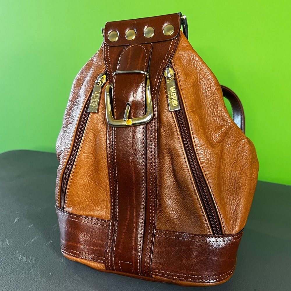 Vintage Valentino di Paolo Leather Backpack